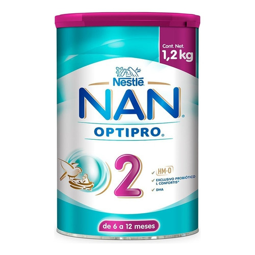 Leche de fórmula en polvo sin TACC Nestlé Formulas Nan Optipro en lata de 1 de 1.2kg - 6  a 12 meses