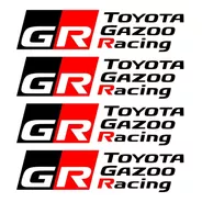Calcos Toyota Gazoo Racing - 4 Calcomanias - Graficastuning 