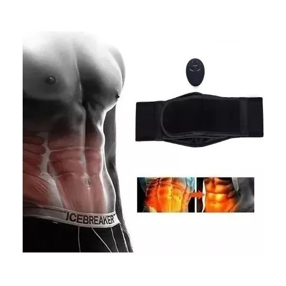 Parche Electro Estimulador Muscular Abdominal, Pila Aaa     