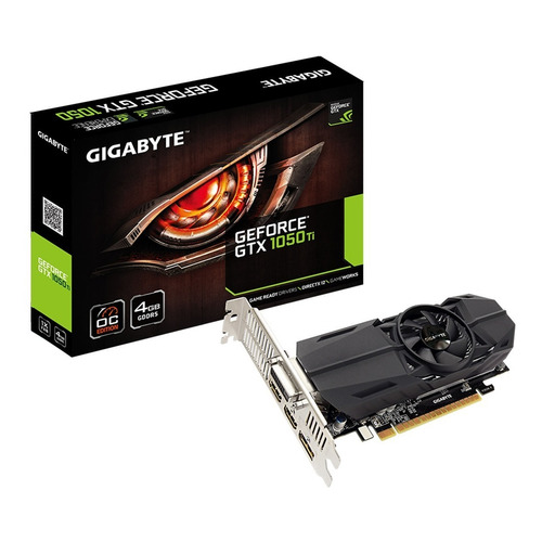 Placa de video Nvidia Gigabyte  GeForce 10 Series GTX 1050 Ti GV-N105TOC-4GL OC Edition 4GB