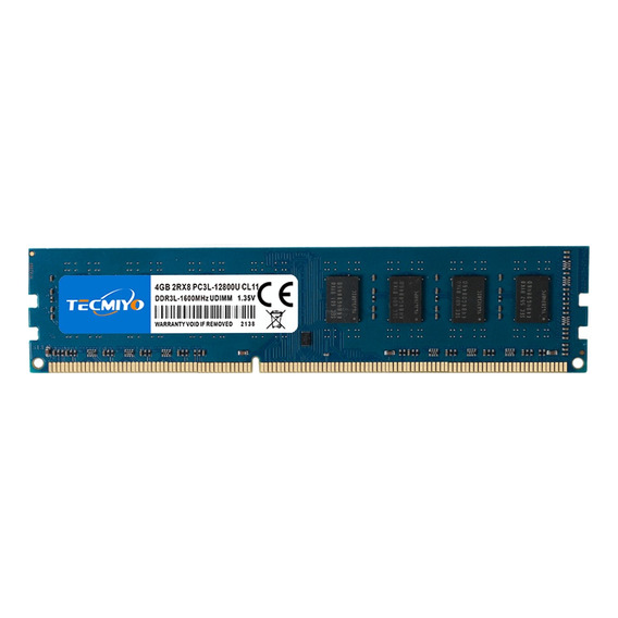 Memoria Ram Tecmiyo 4gb Ddr3l-1600 Udimm 1.35v/1.5v Desktop