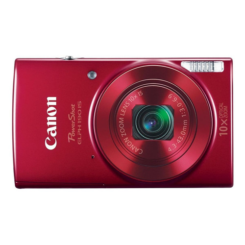  Canon PowerShot ELPH 190 IS compacta color  rojo