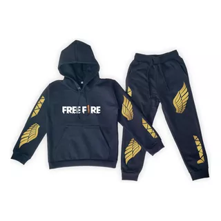 Conjunto Deportivo Niños/as Free Fire Angelical Gold Edition