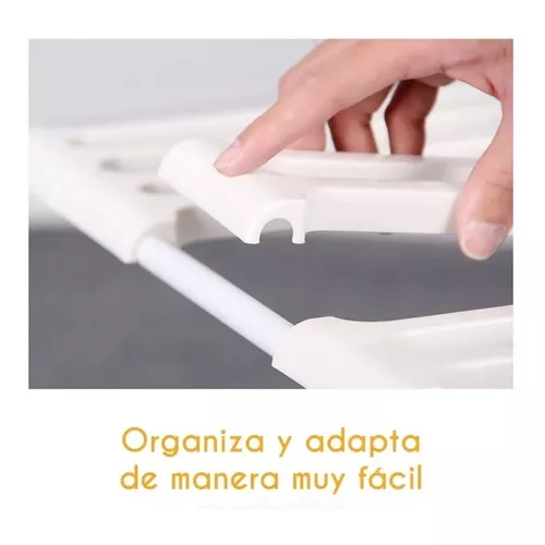 Estante Organizador de Cocina Bajo Mesada o Alacena de 2 Niveles Color  Blanco — Clemur