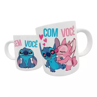 Caneca Presente Amor Namorado Carinho Com Você Sem Você  