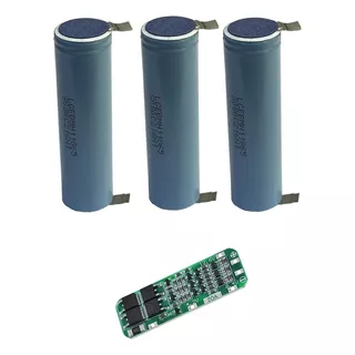 Kit Bateria 12v - 3 Células LG 3200 + Bms 3s 20a