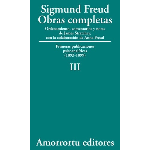 Obras Completas Iii - Sigmund Freud