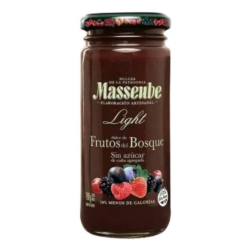 Dulce Orgánico Light Frutos Bosque Masseube 260 Gr Sin Tacc