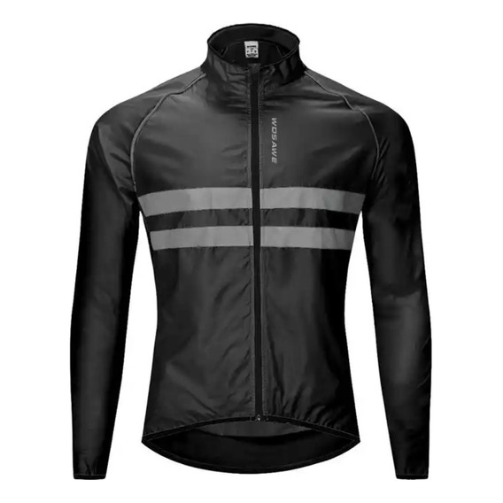 Chamarra Ciclismo Rompeviento Impermeable Reflejante Premium