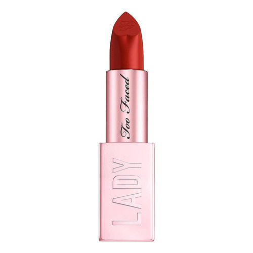 Labial Too Faced Lady Bold Power Pigment Lipstick Acabado Cremoso Color Be True To You