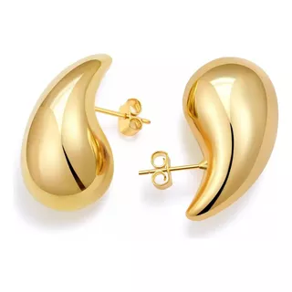 Aretes De Gota Acero Inoxidable Gruesos Ligeros Para Mujer