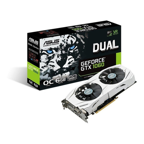 Placa de video Nvidia Asus  Dual GeForce GTX 10 Series GTX 1060 DUAL-GTX1060-O6G OC Edition 6GB