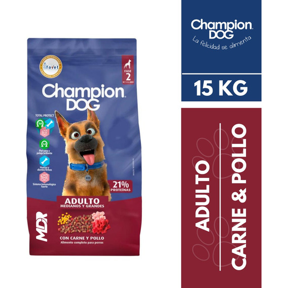 Champion Dog Adulto Carne Y Pollo 15kg | Solo Stgo | Mdr