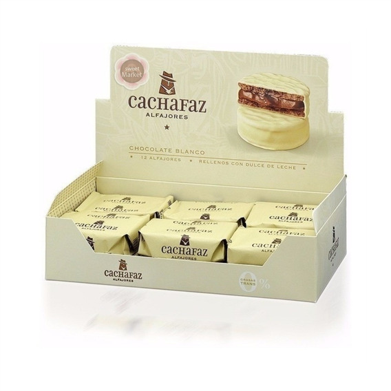 Alfajores Cachafaz Blanco 12u  - Oferta En Sweet Market