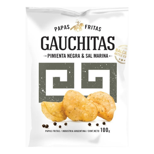 Papas Fritas Gauchitas Pimienta Negra 100grs