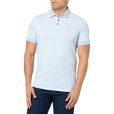 Ax Armani Exchange Polo Jaspeado Piquet De Algodón Ajustado