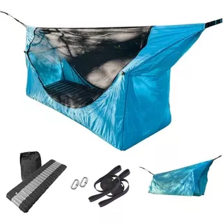 Hamaca Mosquitero Carpa Camping Diseño Unico Espalda Recta