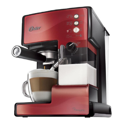 Cafetera Espresso Primalatte Oster 6601 Color Rojo