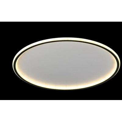 Plafon Led Moderno Borde Negro Redondo L9175 50cm Mks 