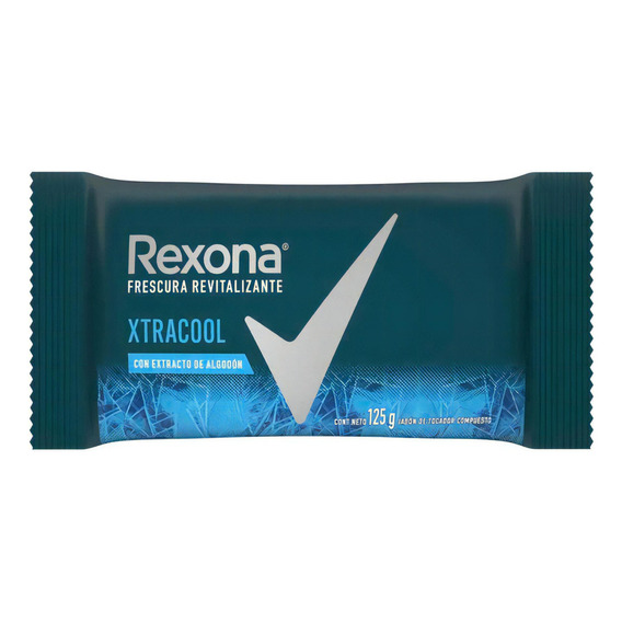 Jabón En Barra Rexona Xtra Cool 125g Con Extracto De Algodon