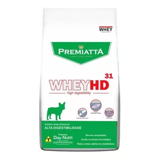 Alimento Premiatta Whey Hd 31 Para Cão Adulto De Raça Pequena Sabor Mix Em Sacola De 6kg