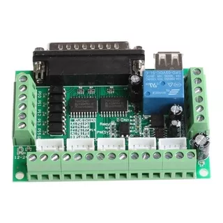 Interfaz Mach3 Cnc Lpt Drivers Motores Pap 5 Ejes  | Icutech