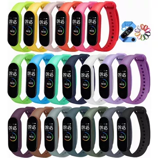 20 Pcs Para Xiaomi Mi Band 5 Y 6 Silicone Strap Correas