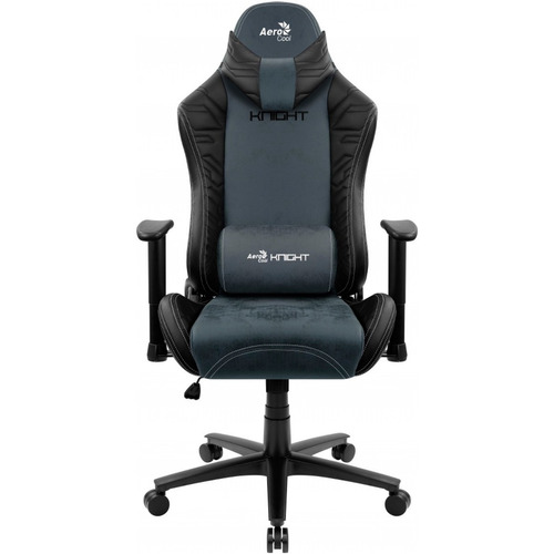 Silla de escritorio AeroCool Knight gamer ergonómica  hunter green con tapizado de cuero sintético y gamuza