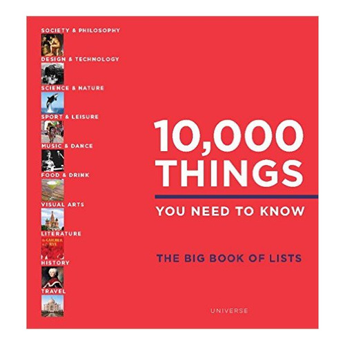 10,000 Things You Need To Know - Rizzoli: Big Book Of Lists, De Indefinido. Editorial Rizzoli, Tapa Dura En Inglés, 2016