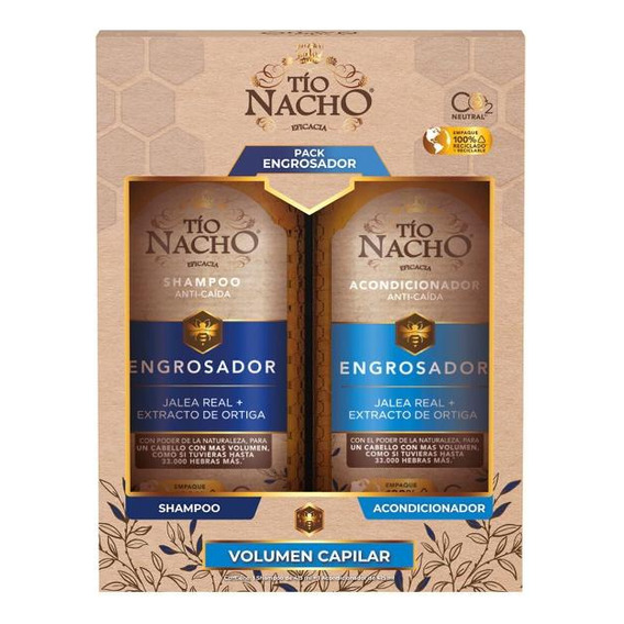 Pack Tio Nacho Engrosador Shampoo + Acondicionador 415ml