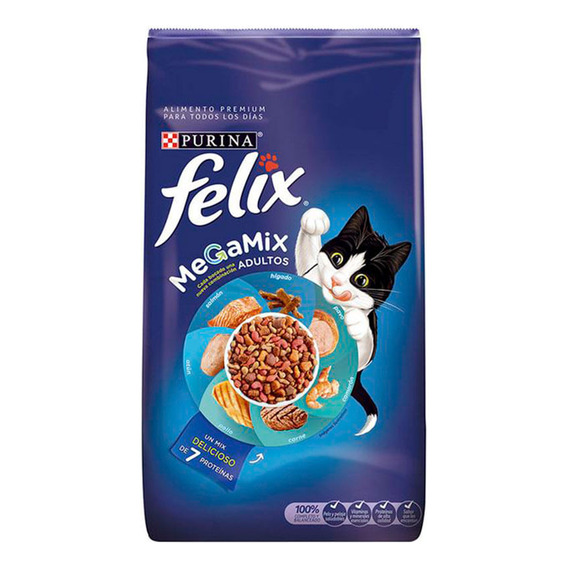 Alimento Seco Para Gato Felix Megamix 10 Kg