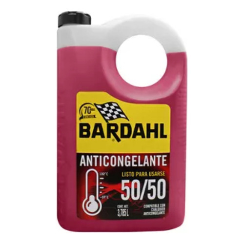 Líquido refrigerante Bardahl BAR 14783 Anticongelante 50/50 rojo 3.785L