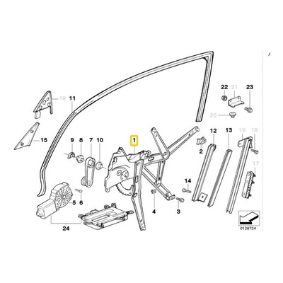 Mecanismo  Alza Cristal Der. 977610 Bmw E36 318i  325i 328i