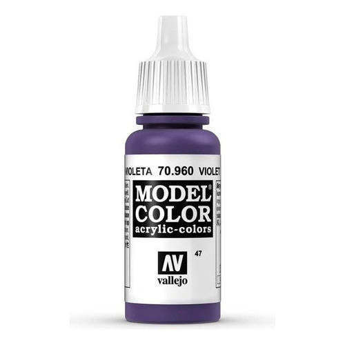 Vallejo Model Color 17ml Pintura Acrílica Color 47 Violeta 70.960