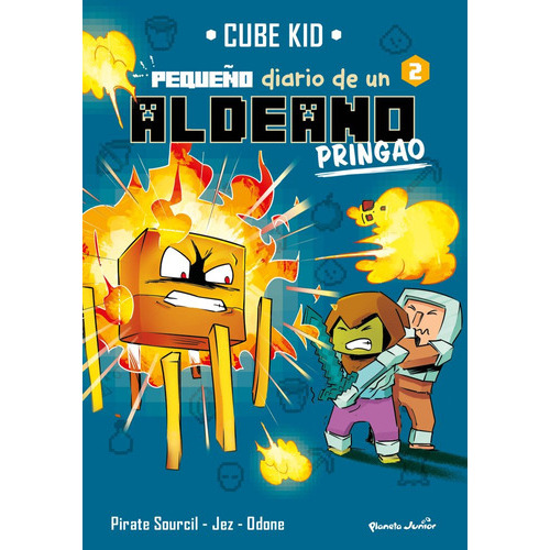 MINECRAFT. PEQUEÑO DIARIO DE UN ALDEANO PRINGAO 2, de Cube Kid. Editorial Planeta Junior, tapa blanda en español, 2023