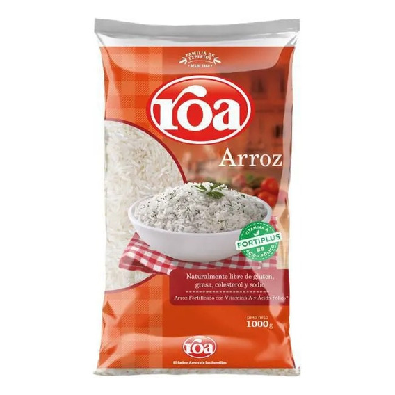 Arroz Roa Fortiplus X 1000 G