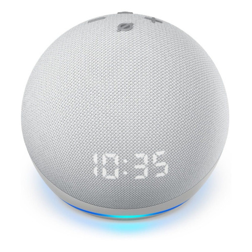 Asistente Virtual Amazon Echo Dot 5ta Gen Con Reloj Blanco