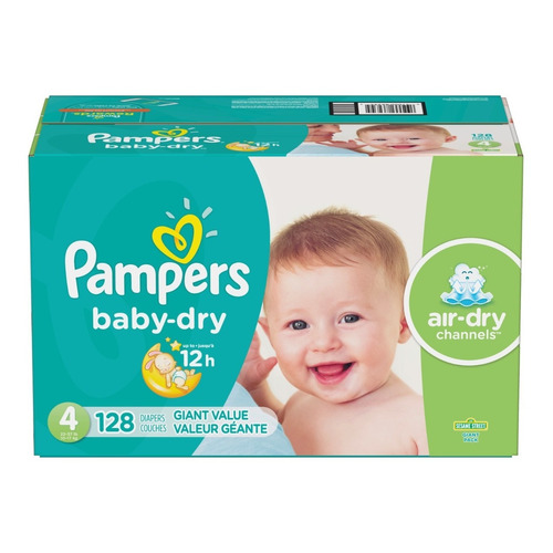 Pampers Baby Dry etapa 4 x 128 Unidades