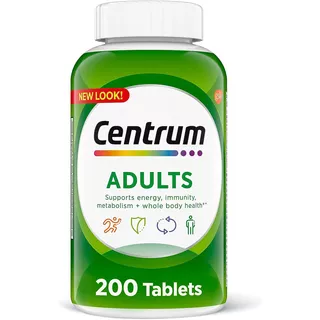 Centrum Multivitaminico Adulto C/ 200 Tabletes Sabor Sem Sabor