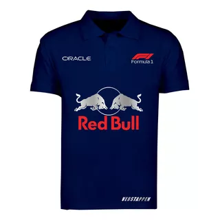 Playera Polo Red Bull F1 Max Verstappen #1 Mod Mv