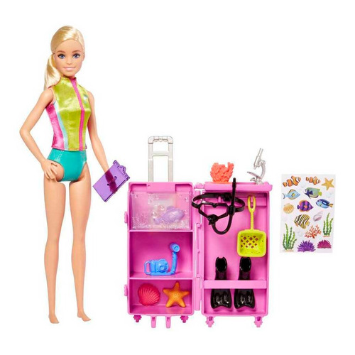 Barbie Profesiones Set De Juego Bióloga Marina Mattel