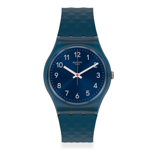 Reloj Swatch Bluenel Gn271 Color De La Correa Azul Marino