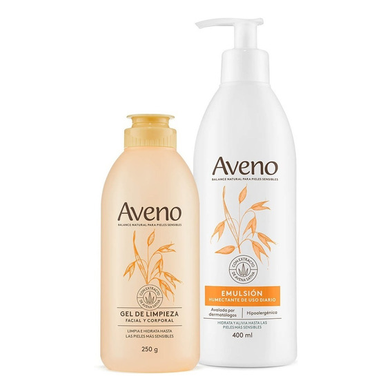 Combo Aveno Gel Limpieza + Emulsión Hidratante Piel Sensible