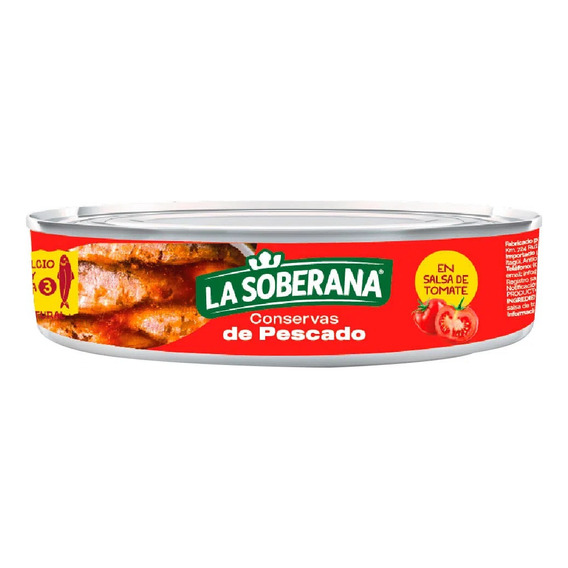 Sardinas La Soberana Salsa Toma - g a $21