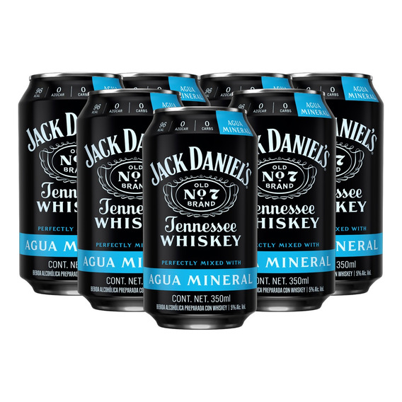 Pack X 24 Latas De Bebida Jack Daniel's Con Agua Mineral