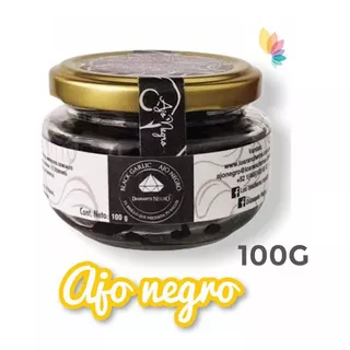Ajo Negro Organico Gourmet Frasco 100 G