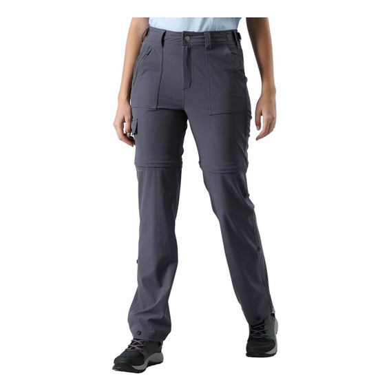 Pantalon Mujer Andesgear Chacabuco Desmontable Gris