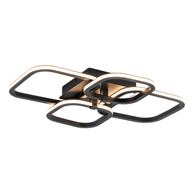 Plafon Led Osira 50w Deco Moderno 201422 Tz - Negro