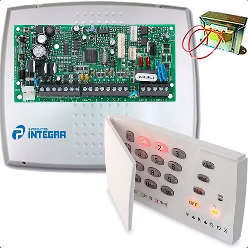 Kit Alarma Cableada Paradox 8 Zonas Sp4000 C/resistencias