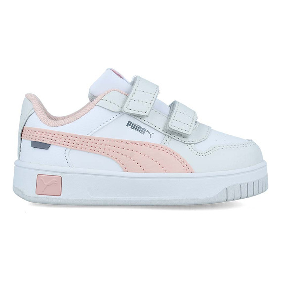 Tenis Puma Carina Street Toddlers Nina Sintetico Bco/rosa (1